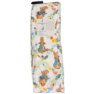 Peter Rabbit Throw Blanket Easter Carrots Floral Flowers Beatrix Potter NEW